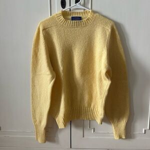 Pendleton Sweater Womens L Vintage 80s USA Shetland Wool Yellow